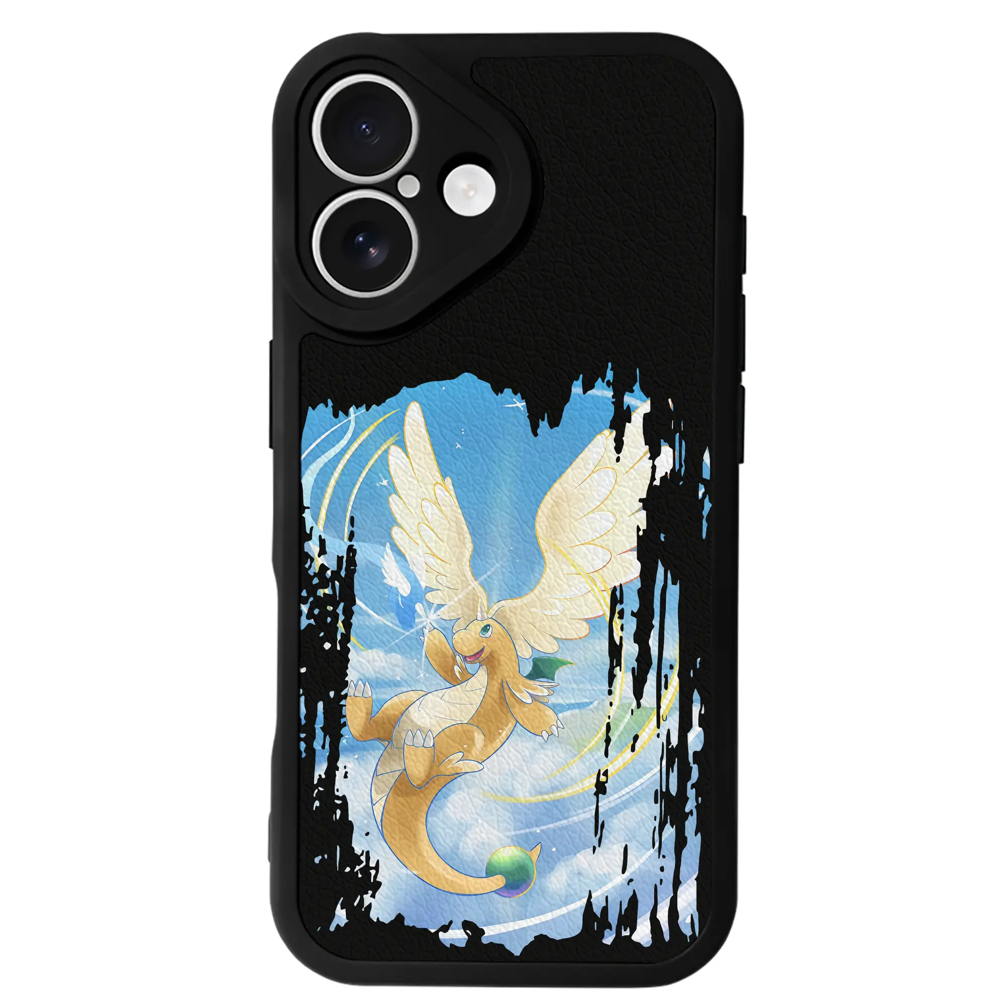 ポケモン グッズ,カイリュー - IPhone 16シリーズ対応 ・ シリコンスマホケース ・ レザー調 ・ 高精度フィット ・ 耐衝撃 ・ ワイヤレス充電対応 ・ 精密カット